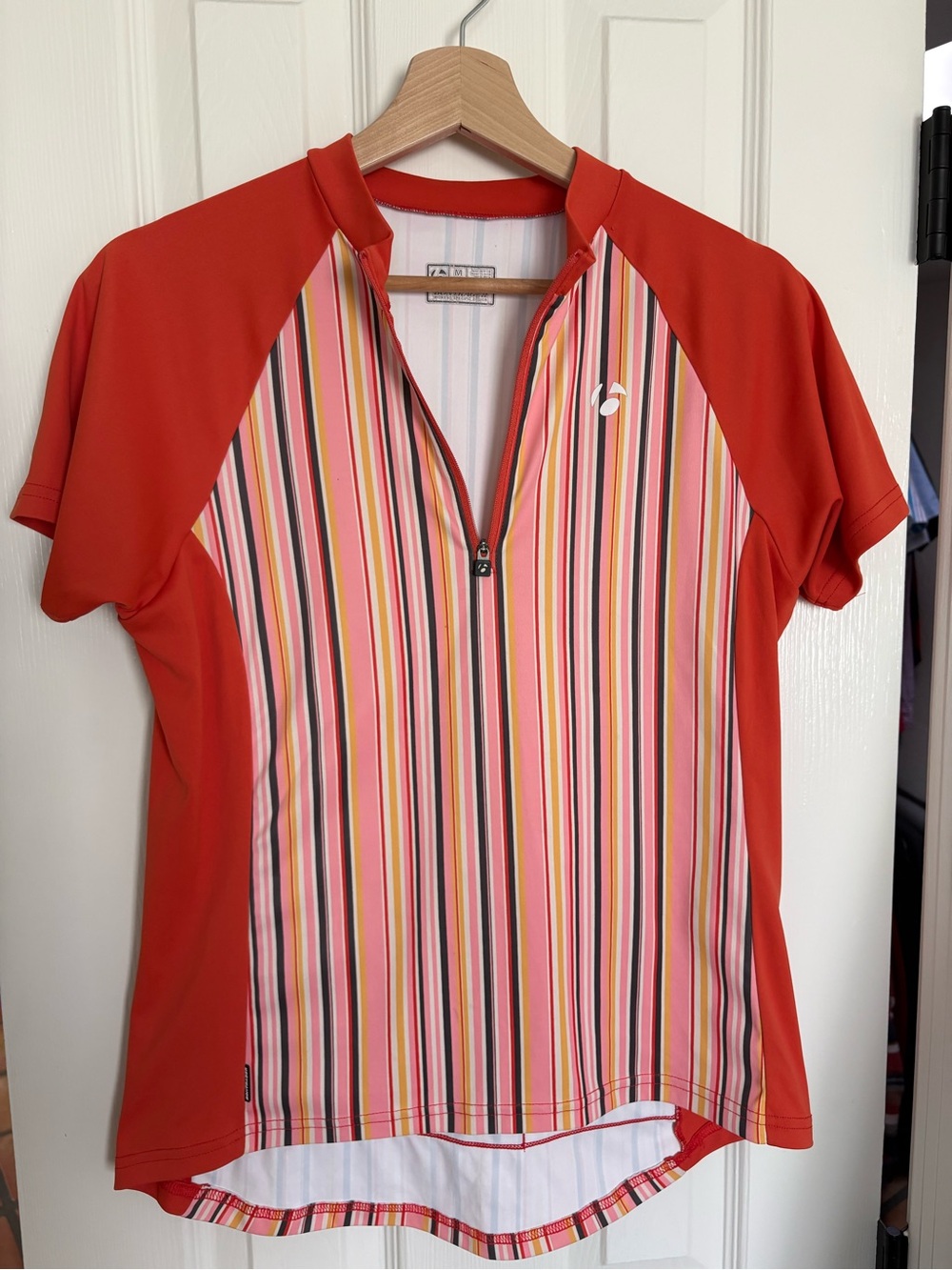 Bontrager Women’s Solstice Short Sleeve Cycling Jersey M Orange Stripe